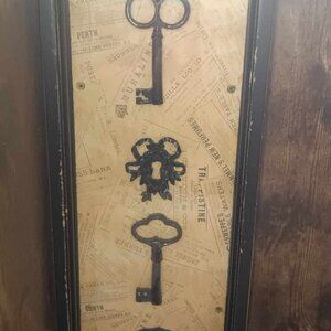 Home Interiors & Gifts Keys Shadow Box Wall Hanging
